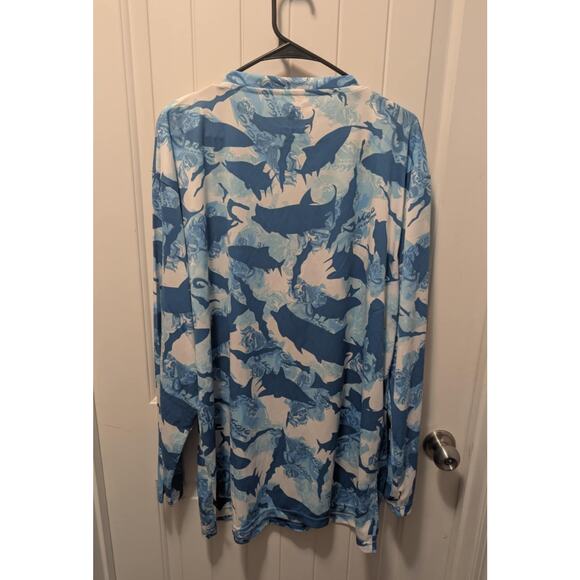 MOJO SPORTSWEAR FLATS FISH CAMO PRINT UV FISHING SHIRT MEN'S 3XL NWT! - Picture 6 of 7